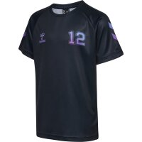 hummel Hmlshimmer T-Shirt S/S - Kinder - black/cayenne