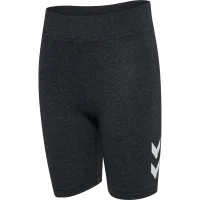 hummel Hmljr Logo Short Tights - Kinder - black melange