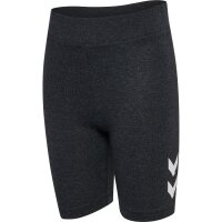 hummel Hmljr Logo Short Tights - Kinder - black melange