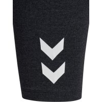 hummel Hmljr Logo Short Tights - Kinder - black melange