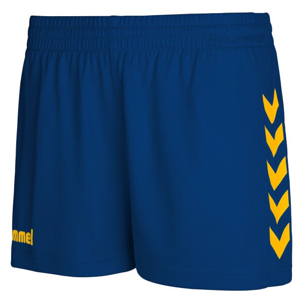 hummel Core Womens Shorts - Damen - true blue/sports yellow
