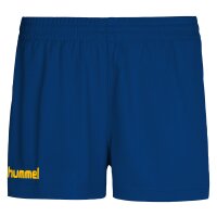 hummel Core Womens Shorts - Damen - true blue/sports yellow