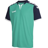 hummel Core Ss Poly Trikot - Kinder - atlantis/marine pr
