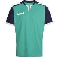 hummel Core Ss Poly Trikot - Kinder - atlantis/marine pr