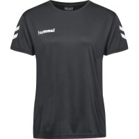hummel Core Poly Tee S/S - Damen - asphalt