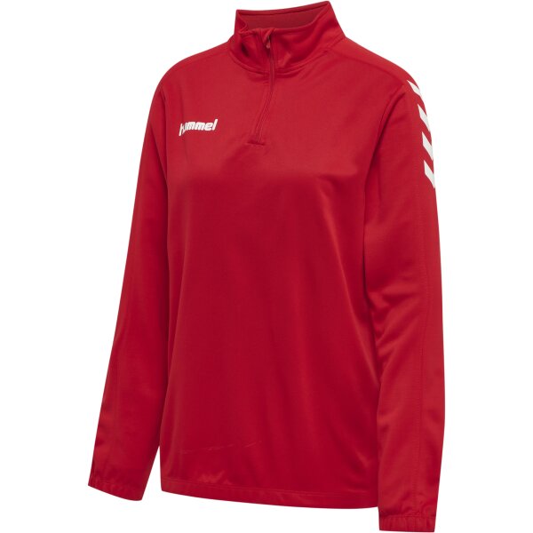 hummel Core Poly Half Zip Sweatshirt - Damen - true red