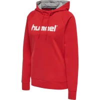 hummel Hmlgo Cotton Logo Hoodie - Damen - true red