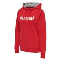 hummel Hmlgo Cotton Logo Hoodie Damen - true red