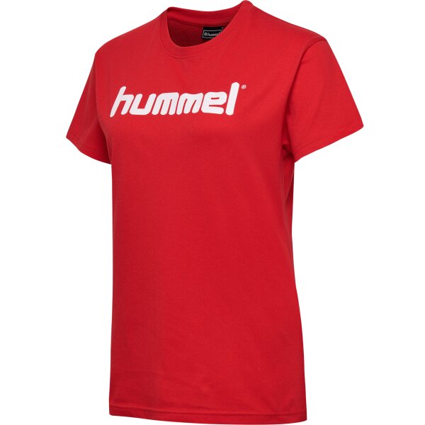 hummel Hmlgo Cotton Logo T-Shirt S/S - Damen - true red