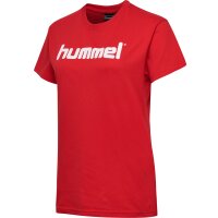 hummel Hmlgo Cotton Logo T-Shirt S/S - Damen - true red