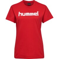 hummel Hmlgo Cotton Logo T-Shirt S/S - Damen - true red