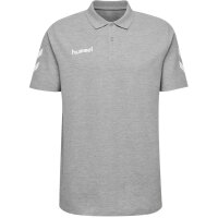 hummel Hmlgo Kids Cotton Polo - Kinder - grey melange