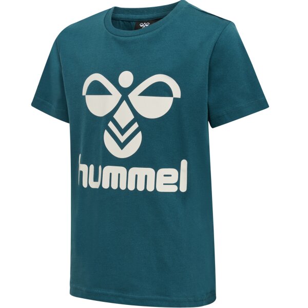 hummel Hmltres T-Shirt S/S - Kinder - blue coral/marshmallow