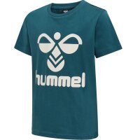 hummel Hmltres T-Shirt S/S - Kinder - blue coral/marshmallow
