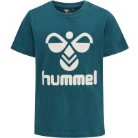 hummel Hmltres T-Shirt S/S - Kinder - blue coral/marshmallow
