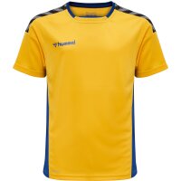 hummel Hmlauthentic Kids Poly Trikot S/S - Kinder - sports yellow/true blue