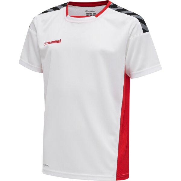 hummel Hmlauthentic Kids Poly Trikot S/S - Kinder - white/true red