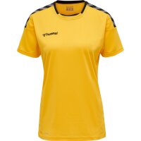 hummel Hmlauthentic Poly Trikot S/S - Damen - sports yellow/black