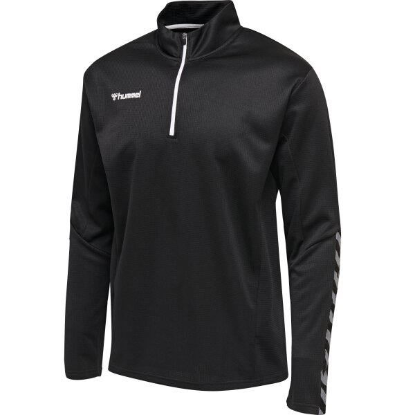 hummel Hmlauthentic Kids Half Zip Sweatshi - Kinder - black/white