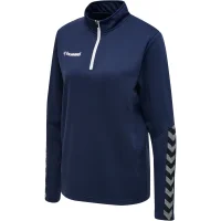 hummel Hmlauthentic Half Zip Sweatshirt Wo - Damen - marine