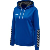 hummel Hmlauthentic Poly Hoodie Sweatshirt Damen - true blue