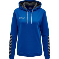 hummel Hmlauthentic Poly Hoodie Sweatshirt Damen - true blue