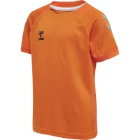 hummel Hmllead S/S Poly Trikot Kids - Kinder - orange tiger