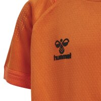 hummel Hmllead S/S Poly Trikot Kids - Kinder - orange tiger