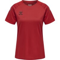 hummel Hmllead Womens S/S Poly Trikot - Damen - true red