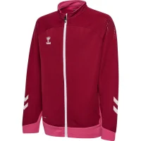 hummel Hmllead Poly Zip Jacke Kids - Kinder - biking red