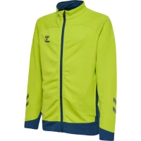 hummel Hmllead Poly Zip Jacke Kids - Kinder - lime punch