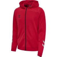 hummel Hmllead Zip Poly Hoodie - Herren - true red