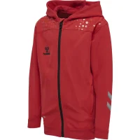 hummel Hmllead Zip Poly Hoodie Kids - Kinder - true red