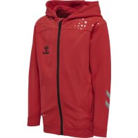 hummel hmlLead Zip Poly Hoodie Kinder Unisex - true red