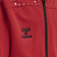 hummel hmlLead Zip Poly Hoodie Kinder Unisex - true red