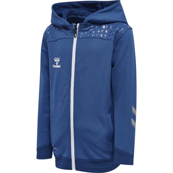hummel Lead Zip Poly Hoodie Kinder - true blue