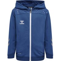 hummel Lead Zip Poly Hoodie Kinder - true blue