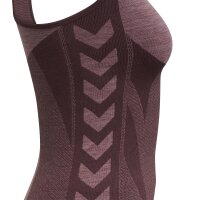 hummel Hmlclea Seamless Top - Damen - fudge/woodrose melange