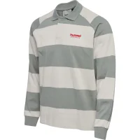 hummel Hmlloose Striped Polo L/S - Herren - belgian block