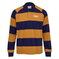hummel Hmlloose Striped Polo L/S - Herren - astral aura