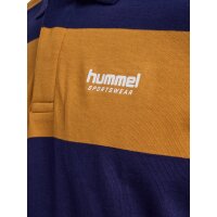 hummel Hmlloose Striped Polo L/S - Herren - astral aura