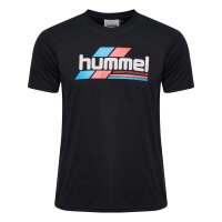 hummel Hmlpulse Graphic T-Shirt S/S - Herren - black/white