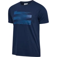 hummel Hmlpulse Graphic T-Shirt S/S - Herren - dress blues