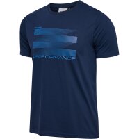 hummel Hmlpulse Graphic T-Shirt S/S - Herren - dress blues