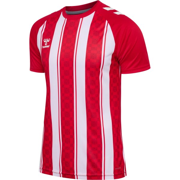 hummel Hmlmatch Striped Trikot S/S - true red/white