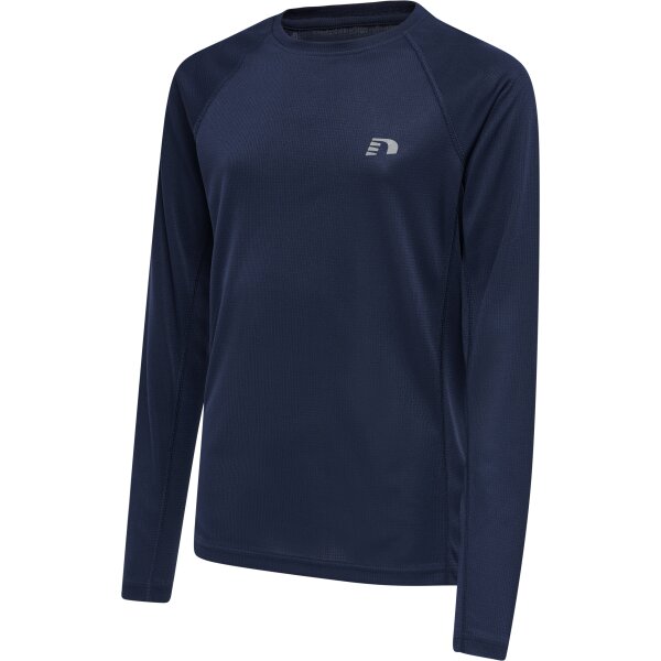 hummel Kids Core Running T-Shirt L/S - Kinder - black iris