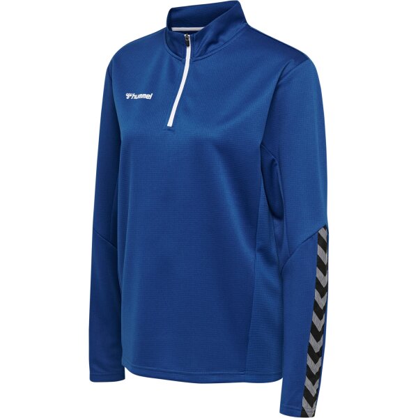 hummel Hmlauthentic Half Zip Sweatshirt Wo - Damen - true blue -