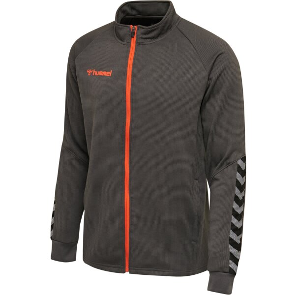 hummel Hmlauthentic Poly Zip Jacke - Herren - asphalt - S