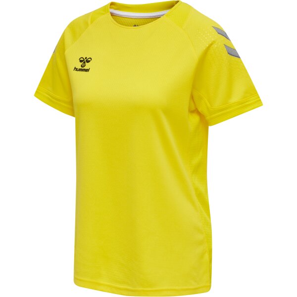 hummel Hmllead Womens S/S Poly Trikot - Damen - blazing yellow -