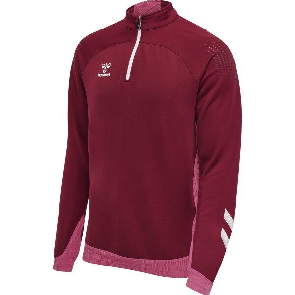 hummel Hmllead Half Zip - Herren - biking red - 2XL